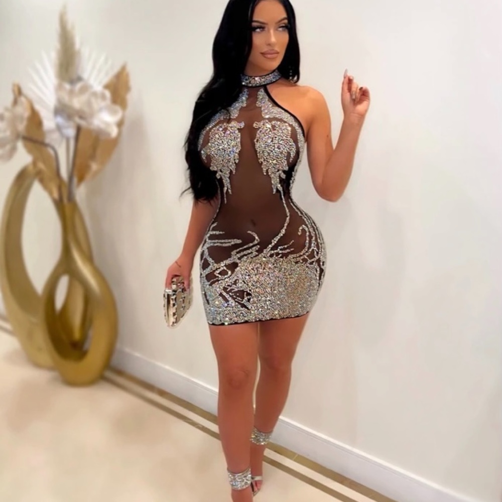 Mini crystal dress